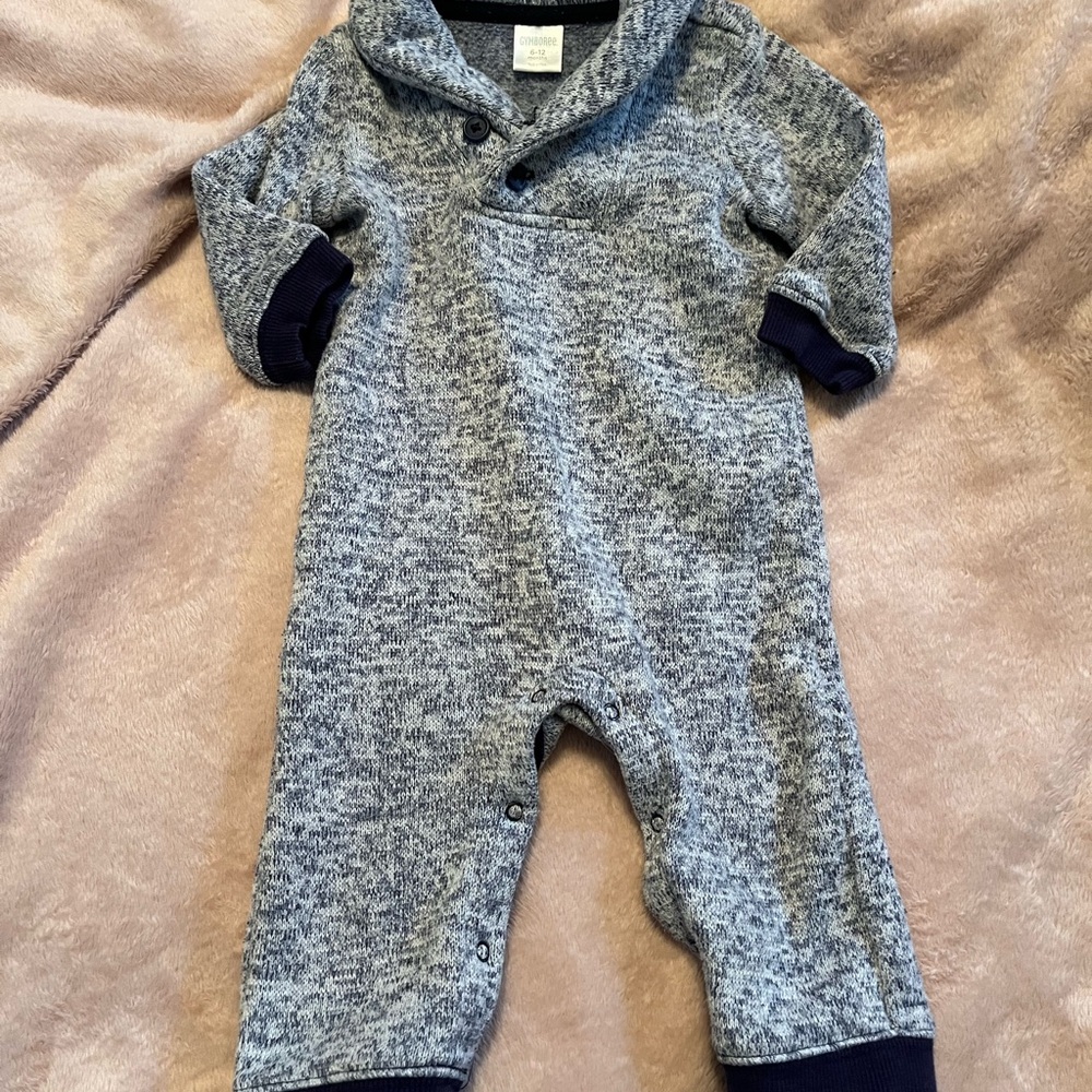 Gymboree Cozy Gray Kids One Piece 6-12 months